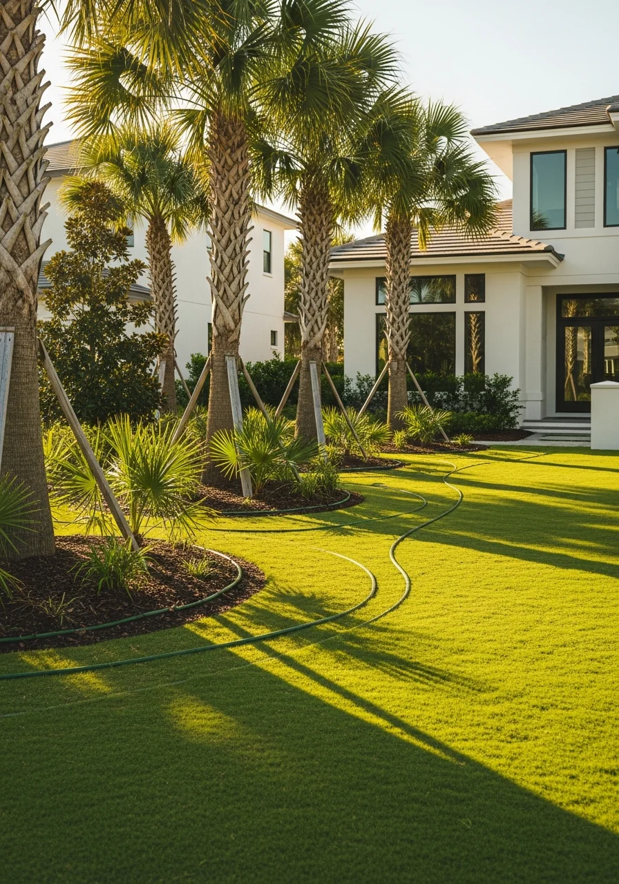 Miramar Beach upscale residential property with premium finishes and manicured beachfront landscaping.