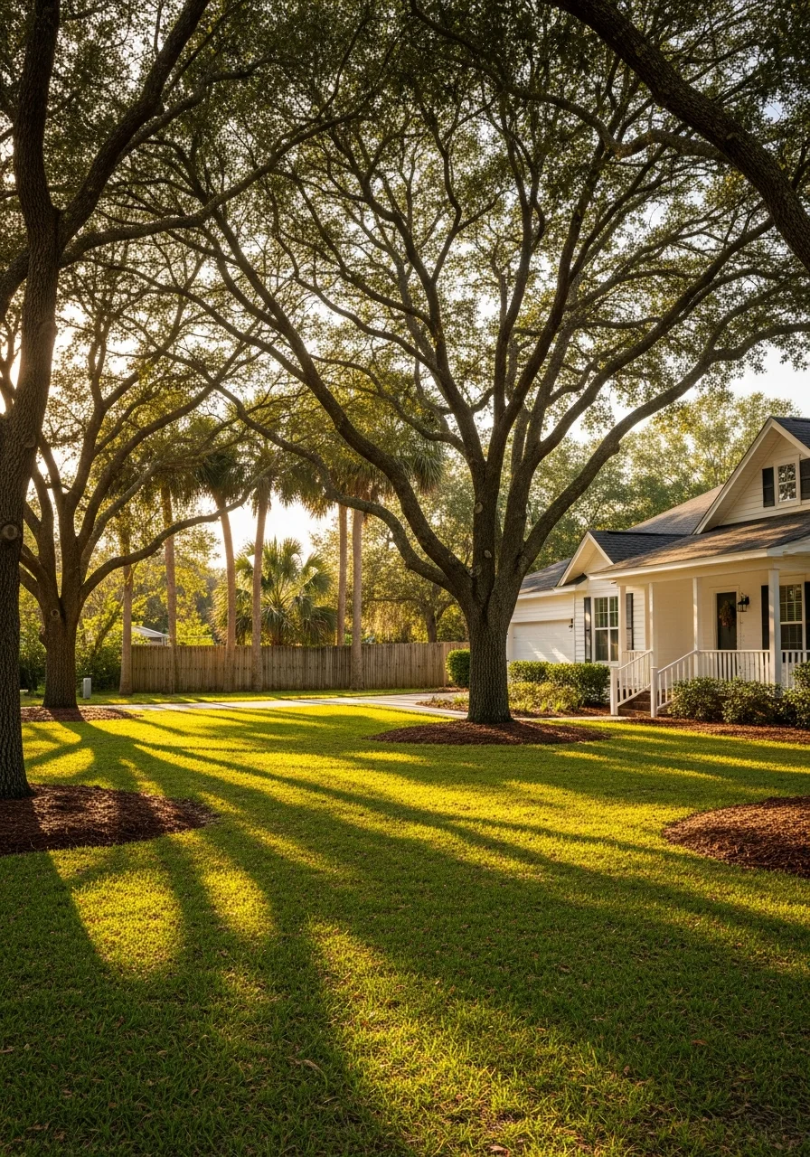 Navarre family home with traditional architecture and landscaping on quiet residential street.
