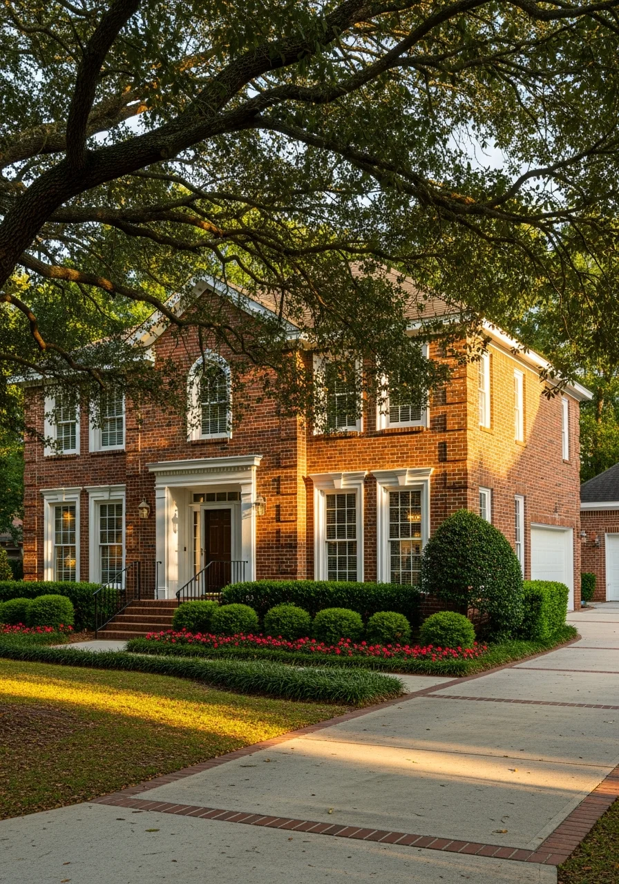 Niceville family home with brick exterior and manicured front lawn in established neighborhood.